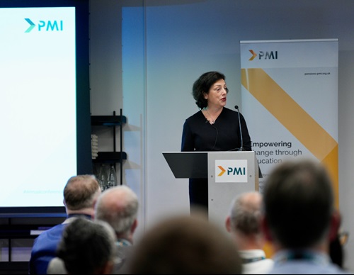 Nausicaa Delfas speaking at PMI June 2025
